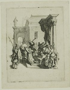 Kuolemaan tuomitseminen, kappaleesta Pieni intohimo tekijältä Jacques Callot