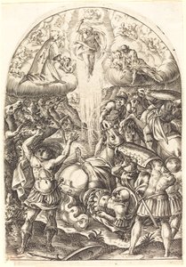 Pyhän Paavalin kääntymys, 16081611. tekijältä Jacques Callot
