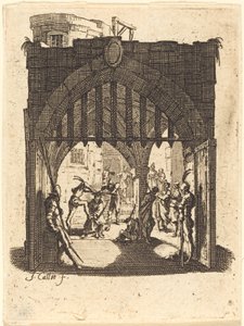 The Crowning with Thorns, n. 16241625. tekijältä Jacques Callot