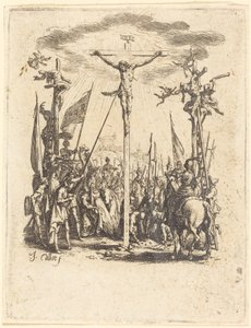Ristiinnaulitseminen, n. 16241625. tekijältä Jacques Callot