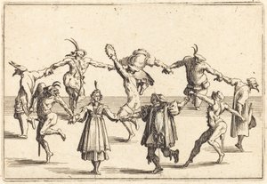 Tanssi, c. 1622. tekijältä Jacques Callot