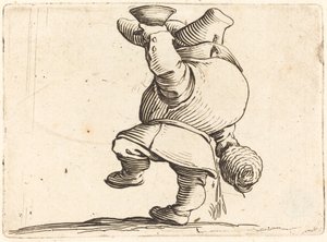 Juomari, näkymä takaa tekijältä Jacques Callot