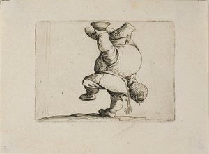 Juomari takaa nähtynä, Varie Figure Gobbilta tekijältä Jacques Callot