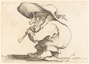 The Flageolet Player, c. 1622. tekijältä Jacques Callot