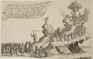 Parnassus-vuoren kelluja kauneuden sodasta tekijältä Jacques Callot
