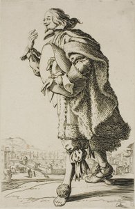 Kenraali, joka tervehtii pitämällä hattua kainalossaan, toinen levy teoksesta La Noblesse. tekijältä Jacques Callot