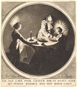 Pyhä perhe pöydässä tekijältä Jacques Callot
