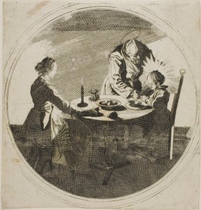Pyhä perhe pöydässä tekijältä Jacques Callot