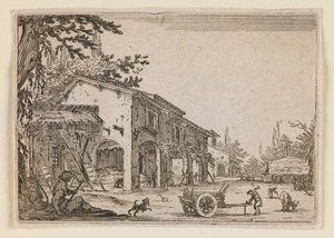 Maatila, teoksesta "Oikut" (Nancyn painos) tekijältä Jacques Callot