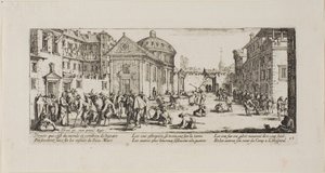 Sairaala, viidestoista levy The Miseries of Warista tekijältä Jacques Callot