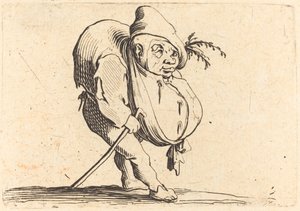 Kyttyrä kepin kanssa tekijältä Jacques Callot