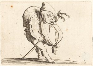 Kyttyrä kepin kanssa tekijältä Jacques Callot