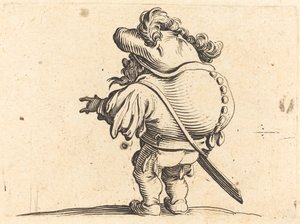 Kypärä ja sulkahattu tekijältä Jacques Callot