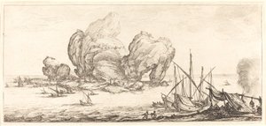 Suuri kallio, luultavasti n. 1630. tekijältä Jacques Callot