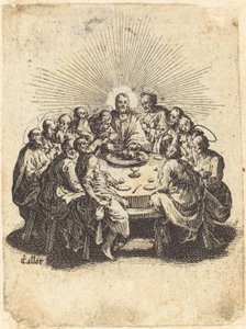 Viimeinen ehtoollinen, 1618. tekijältä Jacques Callot
