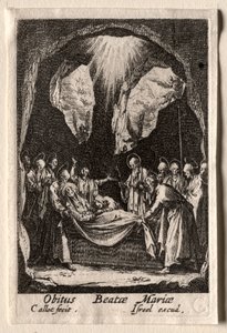 Neitsyen elämä: Neitsyen hautaus. tekijältä Jacques Callot