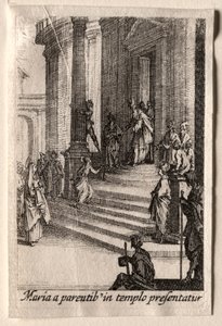 Neitsyen elämä: Neitsyen esittely temppelissä tekijältä Jacques Callot