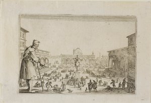 Marssi Marian ilmestyspalatsista Firenzeen, Capricesista tekijältä Jacques Callot