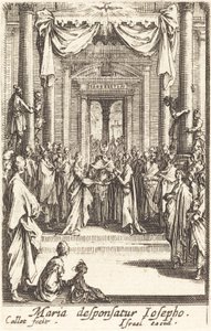 Neitsyen häät vuonna 1630 tai sen jälkeen. tekijältä Jacques Callot