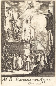 Pyhän Bartolomeuksen marttyyrikuolema tekijältä Jacques Callot