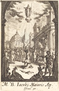 Pyhän James Majorin marttyyrikuolema, n. 16341635. tekijältä Jacques Callot