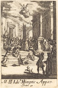 Pyhän Jaakobin marttyyrikuolema, n. 16341635. tekijältä Jacques Callot