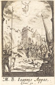 Pyhän evankelista Johannes marttyyrikuolema tekijältä Jacques Callot