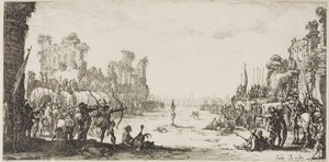 Pyhän Sebastianin marttyyrius tekijältä Jacques Callot