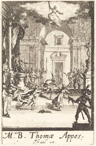 Pyhän Tuomaan marttyyrikuolema tekijältä Jacques Callot