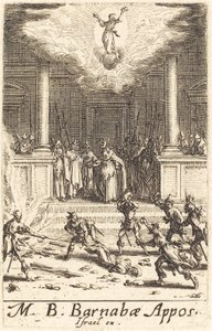Pyhän Barnabaan marttyyrikuolema tekijältä Jacques Callot