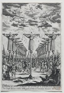 Japanin marttyyrit, 1600-luku. tekijältä Jacques Callot