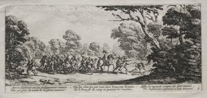Sodan kärsimykset: Pahantekijöiden pidätys, 1633. tekijältä Jacques Callot