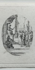 Passion mysteerit: Kristus Pilatuksen edessä tekijältä Jacques Callot