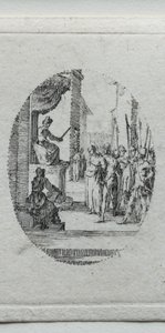 Passion mysteerit: Kristus Pilatuksen edessä. tekijältä Jacques Callot