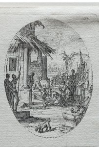 Passion mysteerit: Kuninkaiden palvonta. tekijältä Jacques Callot