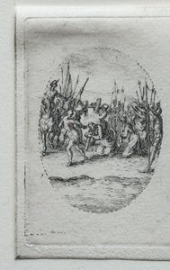 Passion mysteerit: Ristin kantaminen. tekijältä Jacques Callot