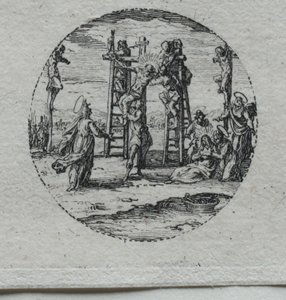 Passion mysteerit: Ristiinnaulitseminen. tekijältä Jacques Callot