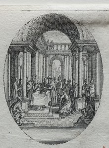 Passion mysteerit: esitys temppelissä tekijältä Jacques Callot