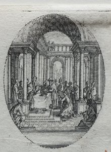 Passion mysteerit: esitys temppelissä. tekijältä Jacques Callot