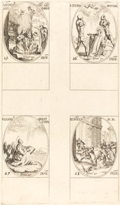 Syntymä, St. Stephen, St. John, Holy Innocents. tekijältä Jacques Callot