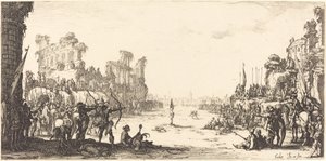 Arrowsin koettelemus (Saint Sebastian) tekijältä Jacques Callot