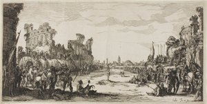 Nuolten koettelemus (Saint Sebastian) tekijältä Jacques Callot