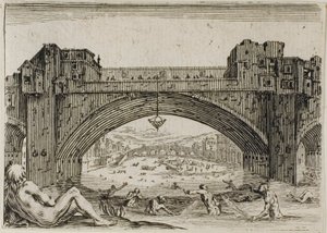 Pont Vecchio Firenzessä, Capricesista tekijältä Jacques Callot