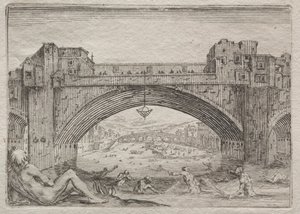 Ponte Vecchio, Firenze tekijältä Jacques Callot