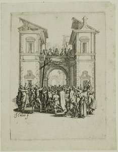 Esitelmä kansalle, kappaleesta Pieni intohimo tekijältä Jacques Callot
