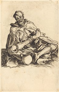 Sairas mies, c. 1622. tekijältä Jacques Callot