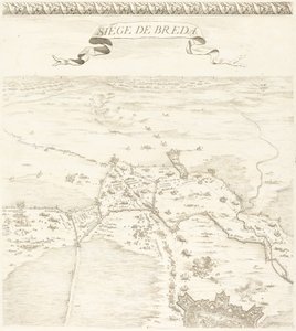 Bredan piiritys [levy 2/6] tekijältä Jacques Callot