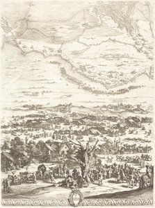 Bredan piiritys [levy 5/6], 16271628. tekijältä Jacques Callot