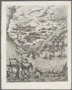 La Rochellen piiritys: levy 10 tekijältä Jacques Callot