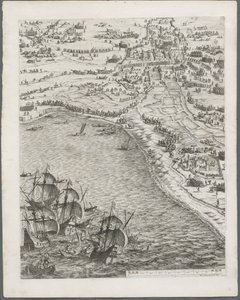 La Rochellen piiritys: levy 12, 1628-1630. tekijältä Jacques Callot